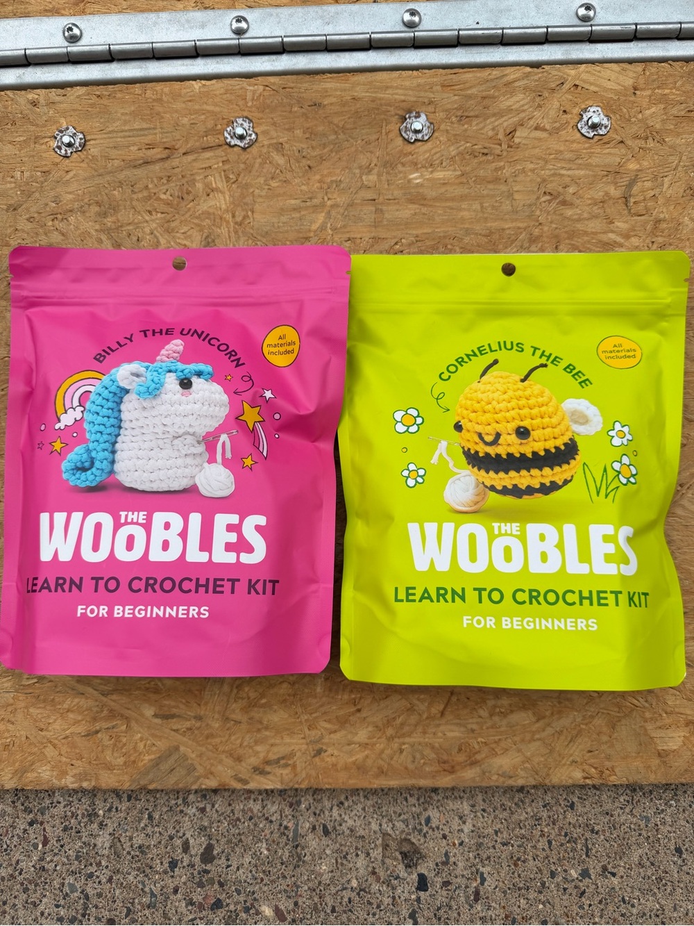 Woobles Crochet Kit Bundle Pink Unicorn & Bee